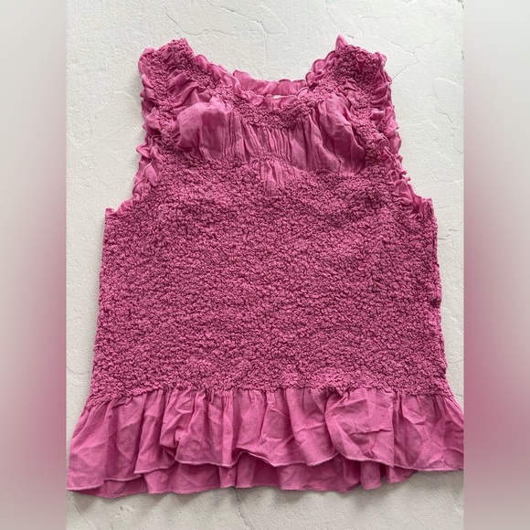 Anthropologie Textured Smocked Tank - Picture 3 of 3